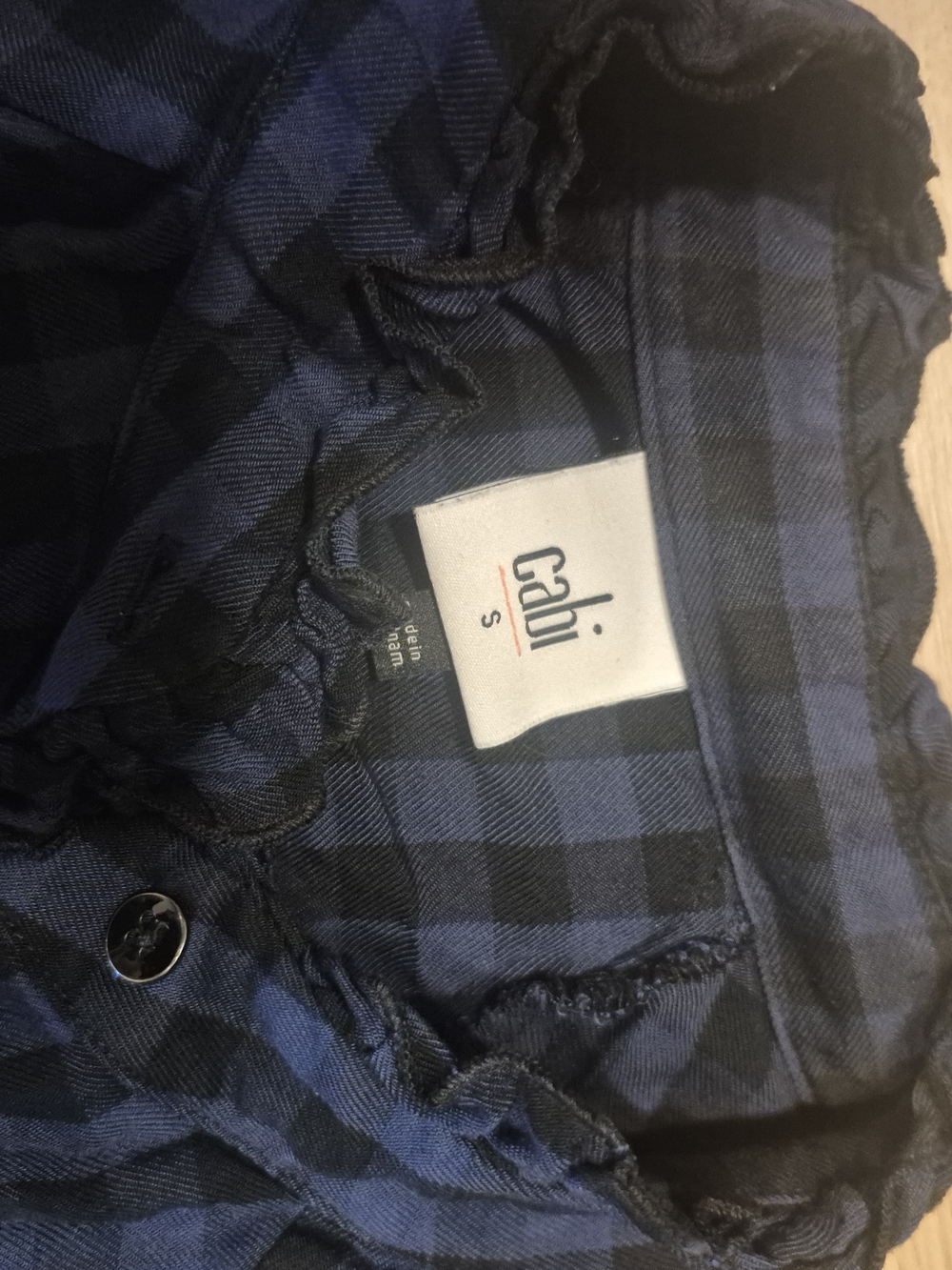 Cabi Plaid Blouse Size S